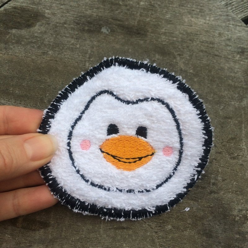 Abschminkpad Pinguin Stickdatei ITH 10x10 cm Waschpad - Bild 7