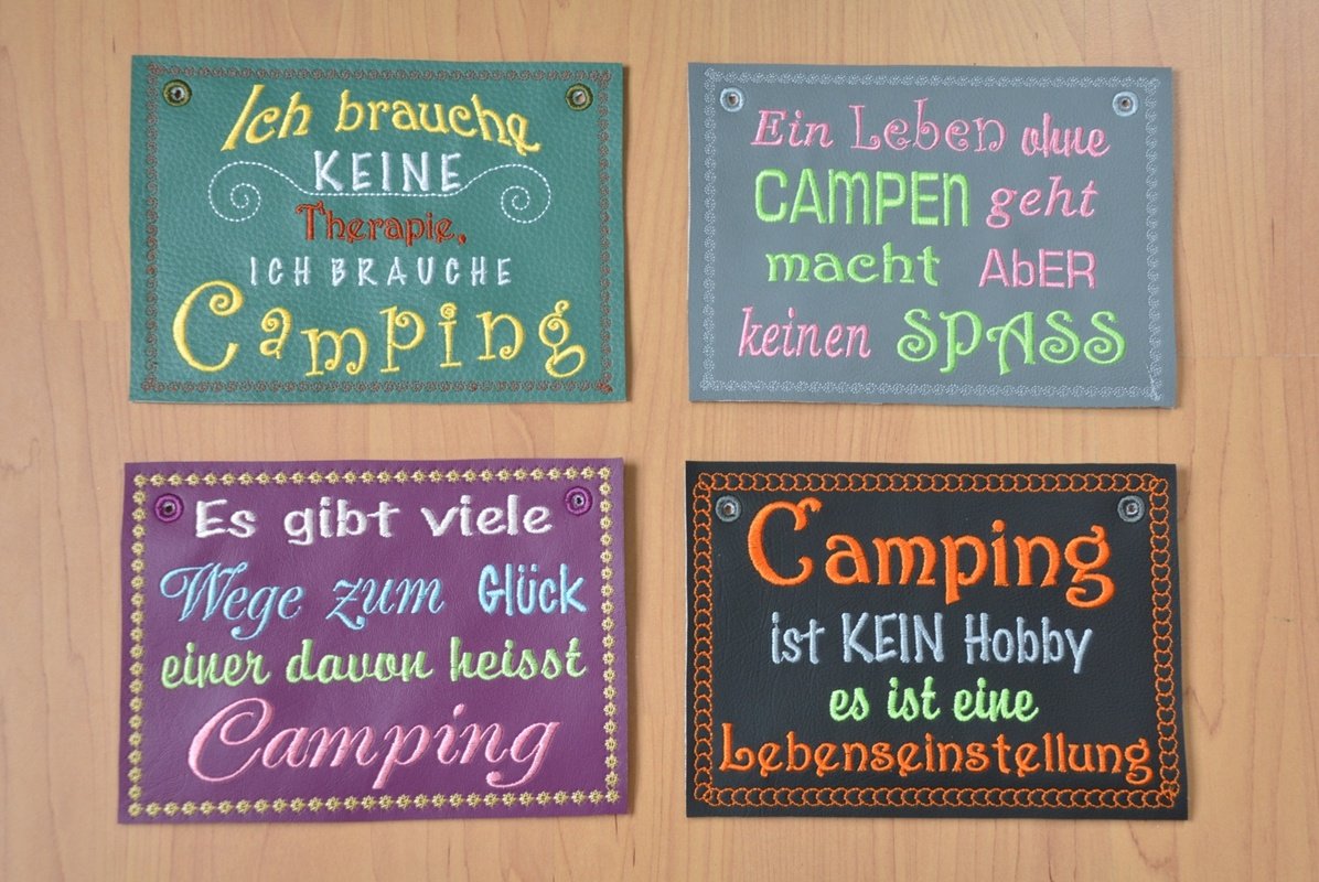 ITH Stickdateien CampingTherapie für den 13x18 Rahmen