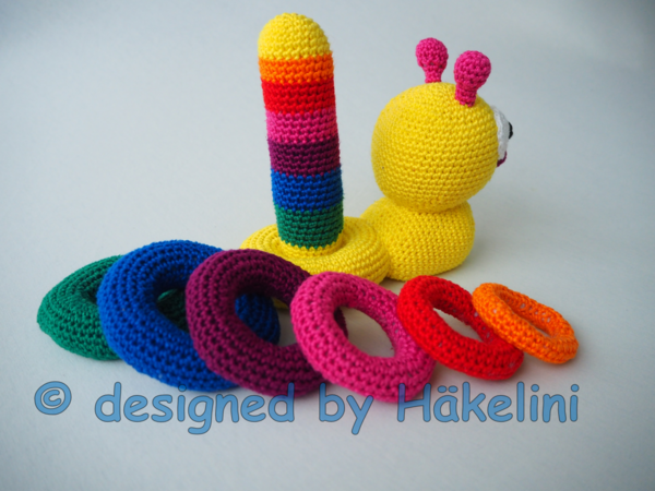 Stacking Toy Little Snail "Schnecki" - Crochet Pattern from Häkelini