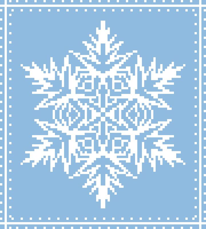 Häkelmuster *SCHNEEFLOCKE * Grafik für C2C Decke - Bild 2