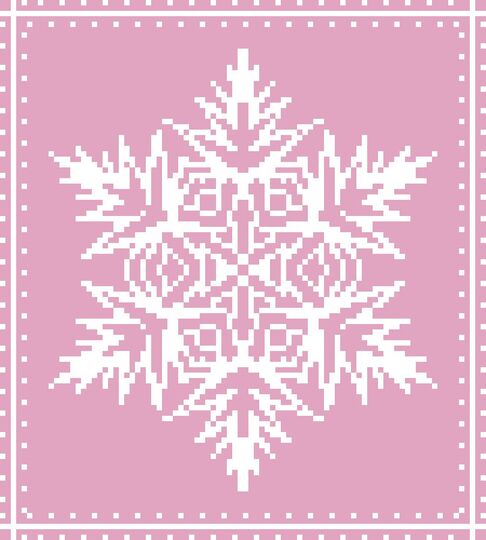 Häkelmuster *SCHNEEFLOCKE * Grafik für C2C Decke