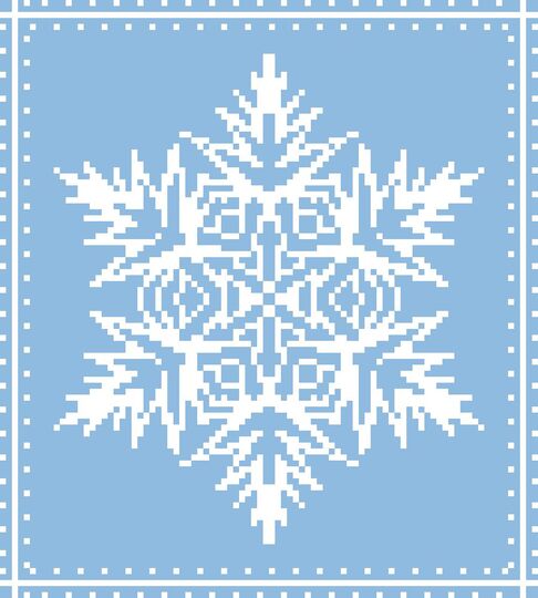 Häkelmuster *SCHNEEFLOCKE * Grafik für C2C Decke