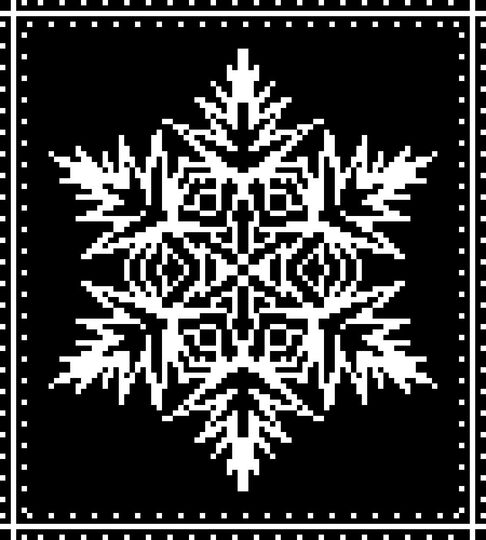 Häkelmuster *SCHNEEFLOCKE * Grafik für C2C Decke