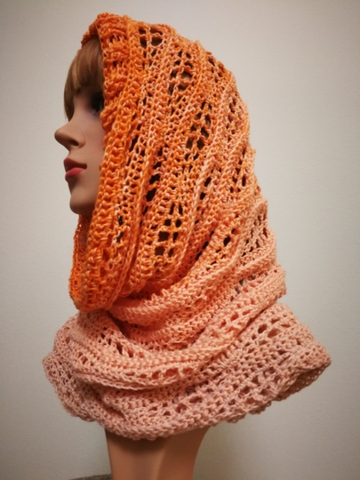 Häkelanleitung Wellen Loop No.1/Kapuzenschal