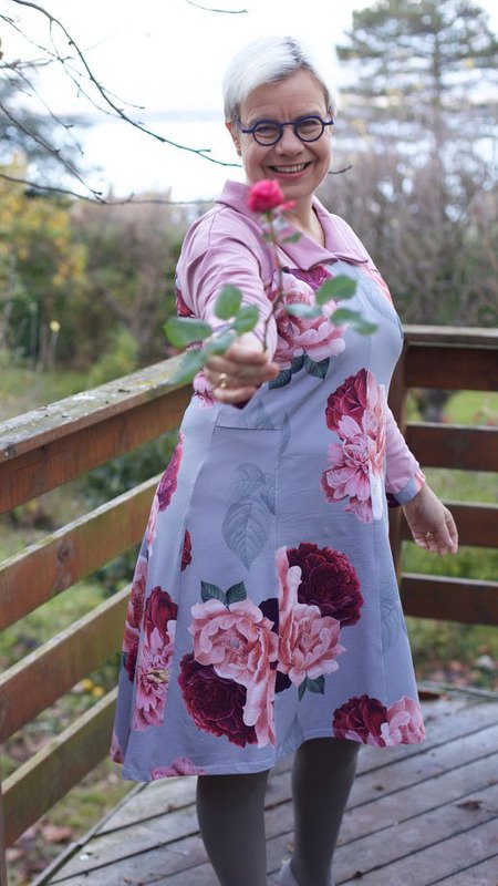 Ginger Winter Edition Raglan Bahnenkleid mit Roll- und Stehkragen 32 - 54 - Bild 2