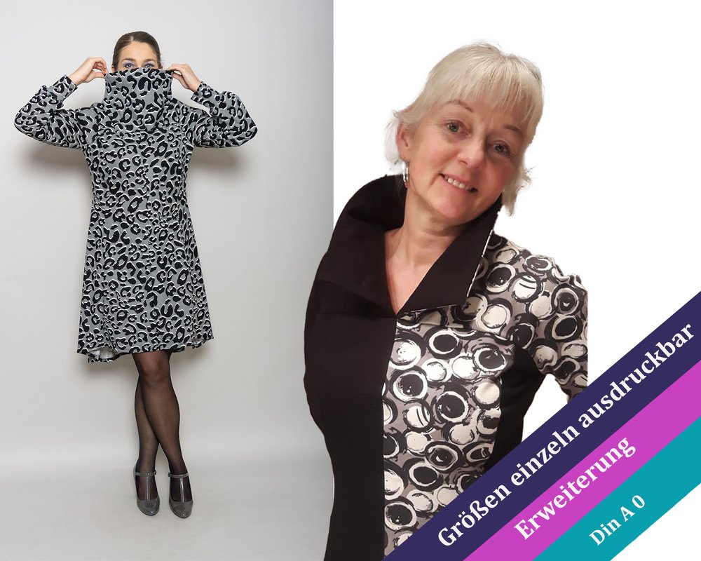 Ginger Erweiterung  mit Roll- und Stehkragen 32 - 54