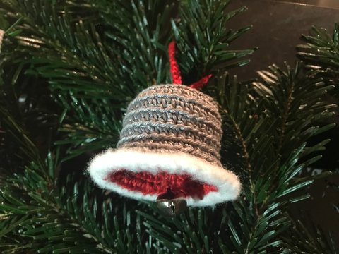 Anleitung 2farbige gehäkelte Glöckchen, 3 Größen, schnell