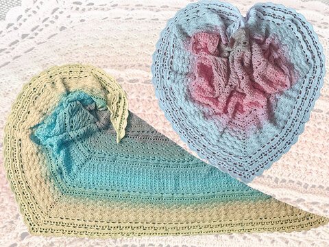 Häkelanleitung flaches dichtes Dreiecksuch Leandra