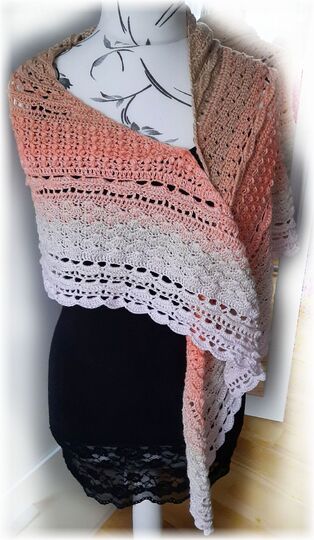 Häkelanleitung flaches dichtes Dreiecksuch Leandra