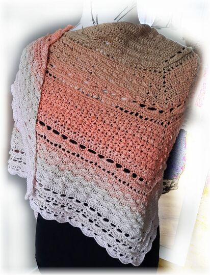 Häkelanleitung flaches dichtes Dreiecksuch Leandra