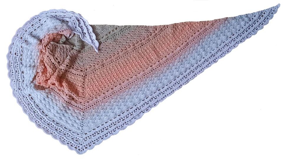 Häkelanleitung flaches dichtes Dreiecksuch Leandra