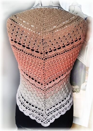 Häkelanleitung flaches dichtes Dreiecksuch Leandra