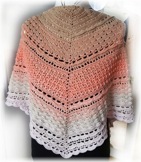 Häkelanleitung flaches dichtes Dreiecksuch Leandra