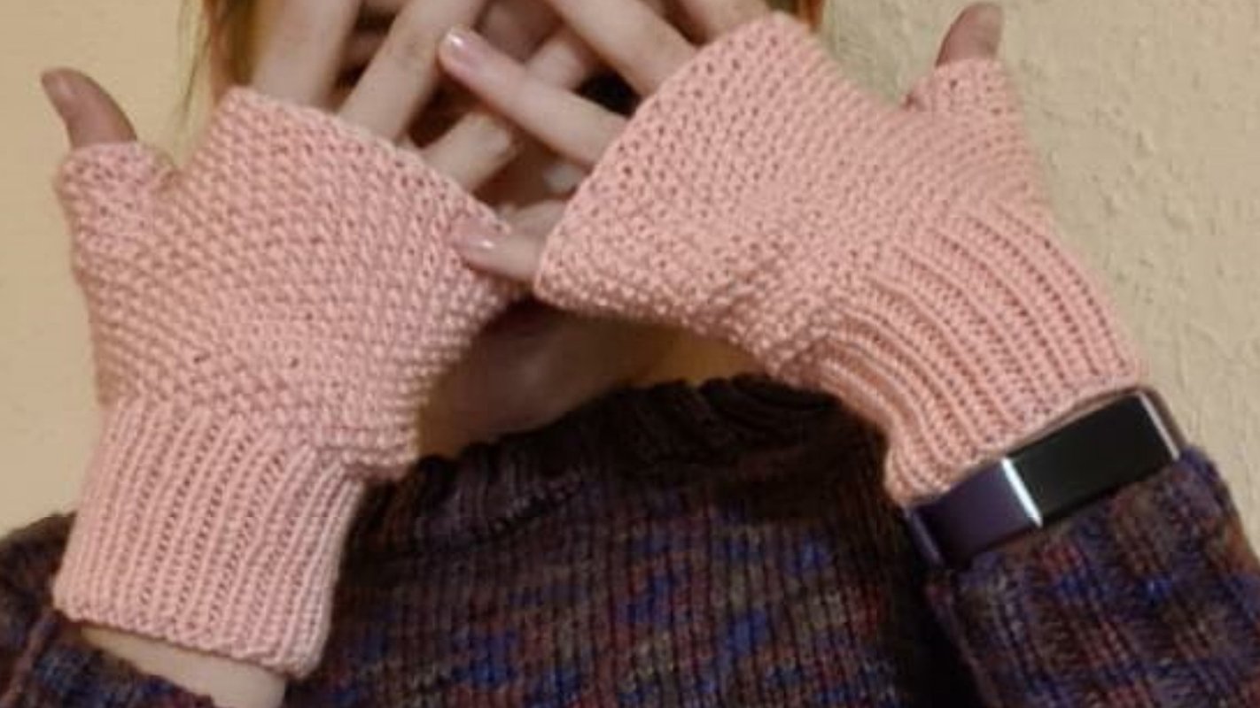 Stulpen stricken einfach für schmale Hände Kinderstulpen Handschuhe Reste