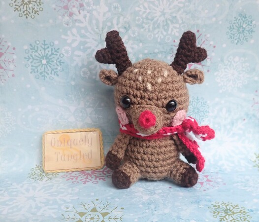 Rudy the Reindeer- Crochet Amigurumi Pattern PDF- English