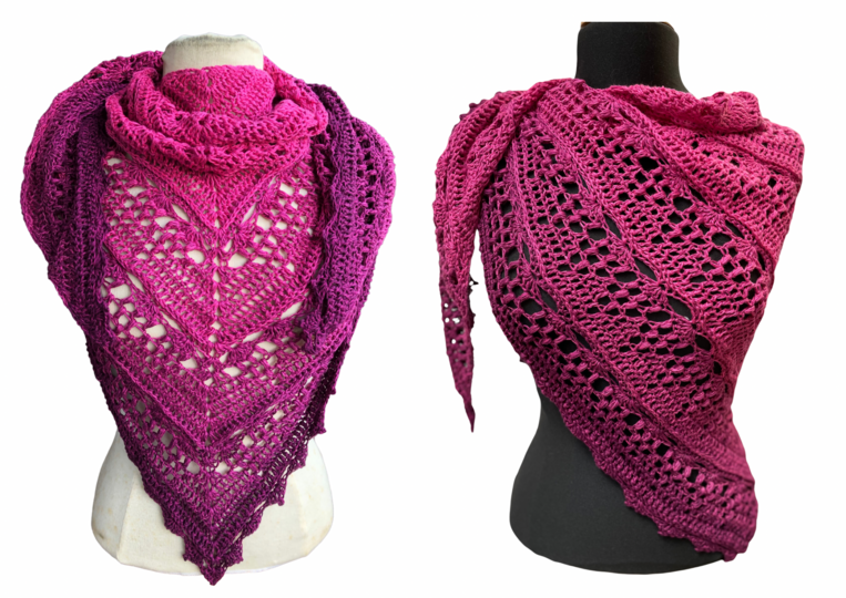 Häkelanleitung Dreieckstuch "Deep Inside"