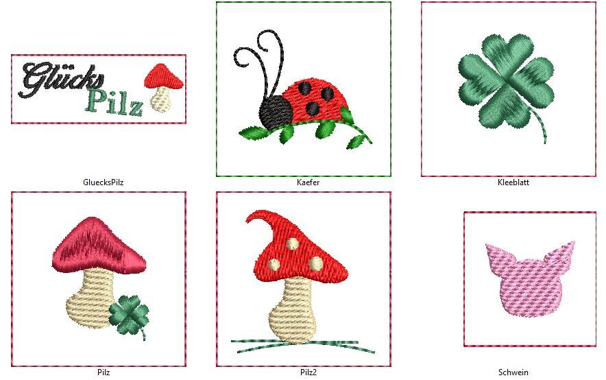 Stickdatei Label Glück SET 13 Motive - Bild 8