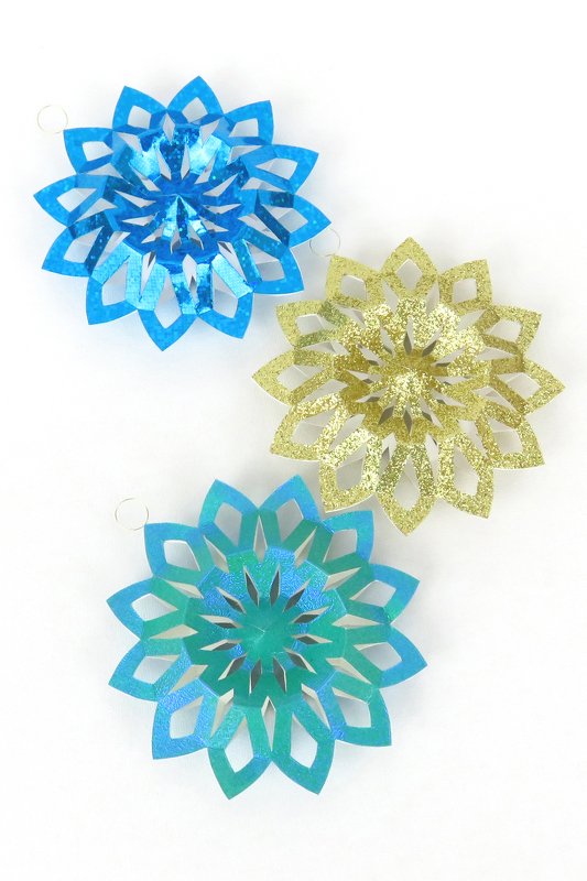 Christbaumanhänger flach und rund – Bastelanleitung und Vorlagen