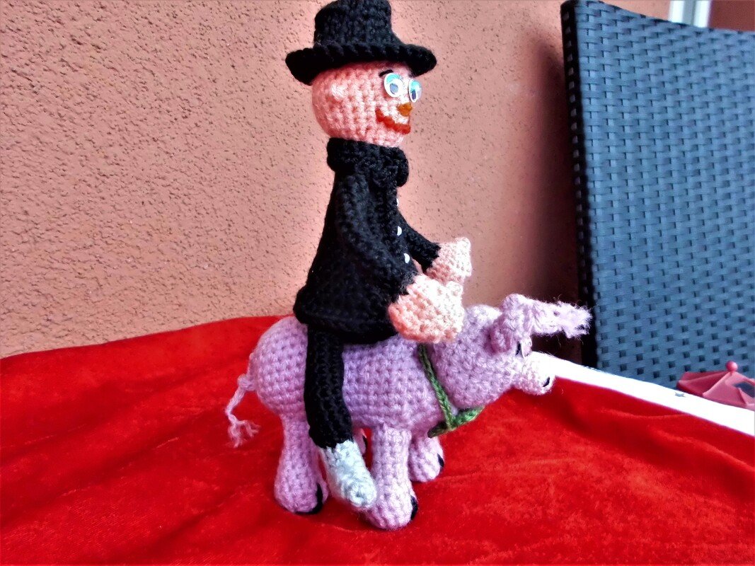 Anleitung Schornsteinfeger mit Schwein