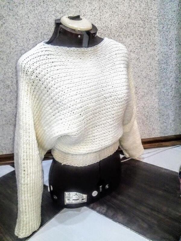 Bat sleeve sweater pattern