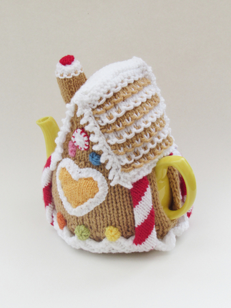 Gingerbread House Tea Cosy Knitting Pattern