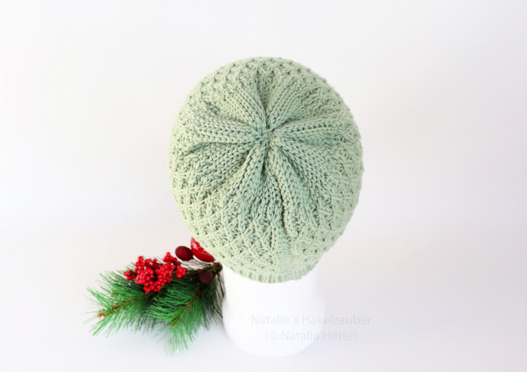 Warm beanie "Flora" (sporty or slouchy, all sizes)