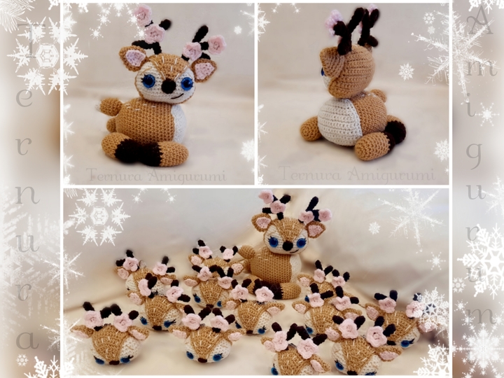 Crochet pattern mom deer PDF Ternura Amigurumi English- Deutsch- Dutch