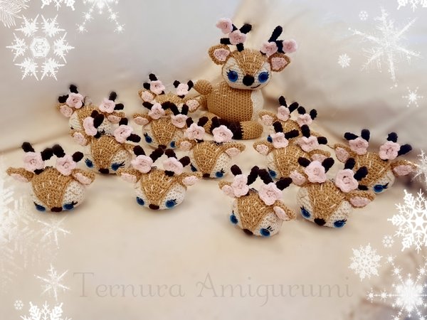 Crochet pattern mom deer PDF Ternura Amigurumi English- Deutsch- Dutch