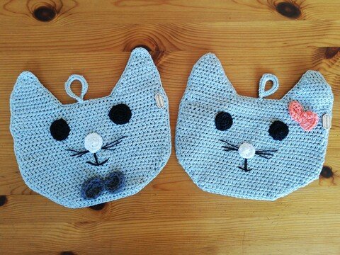 Anleitung Topflappen Leonie & Anton