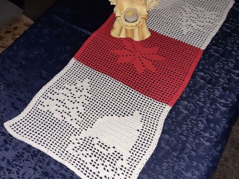 Anleitung Tischläufer Wichtel häkeln