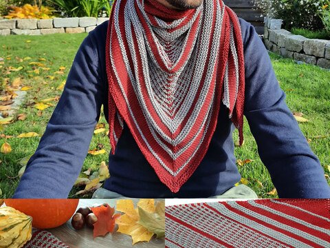 Grey Lane - Dreieckstuch Strickanleitung