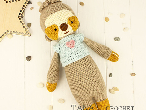 Häkelanleitung “Faultier”