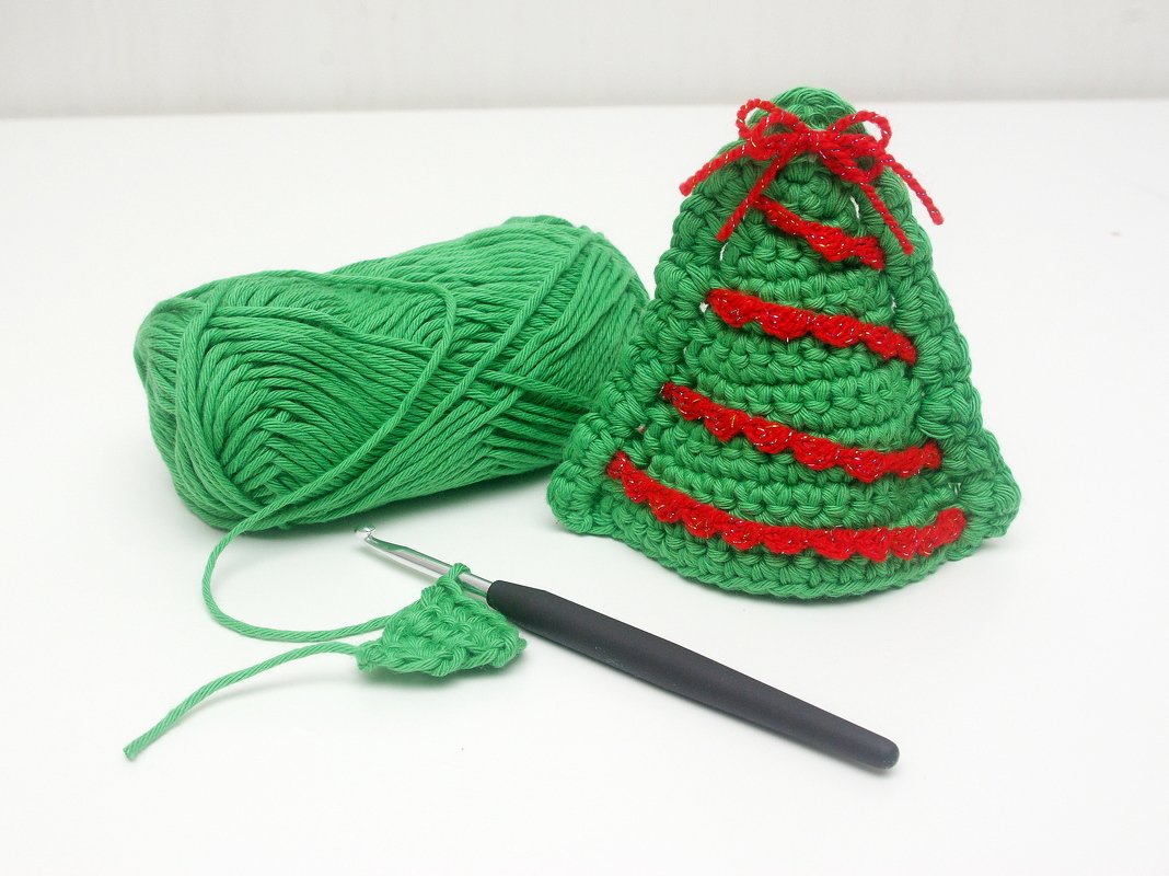 Häkelanleitung kleiner Weihnachtsbaum- schnell und einfach - Bild 3