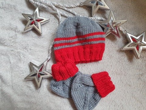 Strickanleitung Baby Set bestehend aus Mütze und Söckchen Größe 56/62!