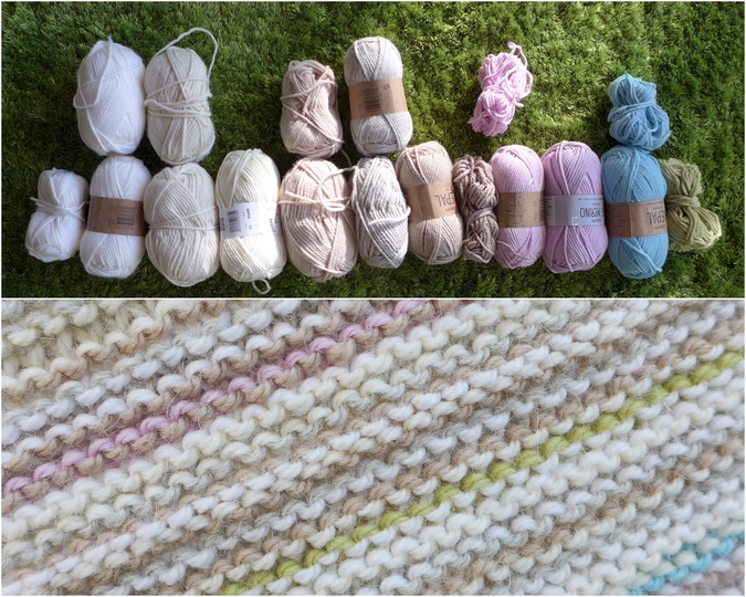 Strickdecke mit Fransen für Anfänger - ohne Fäden vernähen
