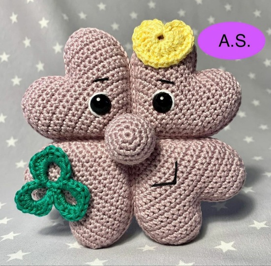 Häkelanleitung Kleeblättchen "GoodLuck"