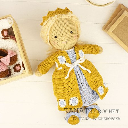 CROCHET PATTERN “TANATI doll - Princess clothes” Only clothes!!!