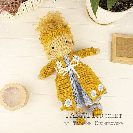 CROCHET PATTERN “TANATI doll - Princess clothes” Only clothes!!!