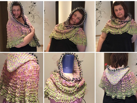 "Coupel 3-jetzt wird gehäkelt" Kapuze trifft auf Tuch