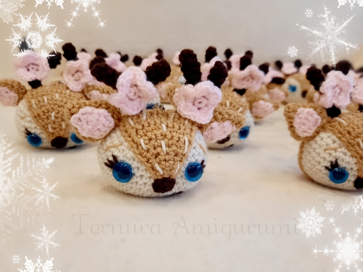 Crochet pattern x2!! mom deer + deer head PDF English- Deutsch- Dutch