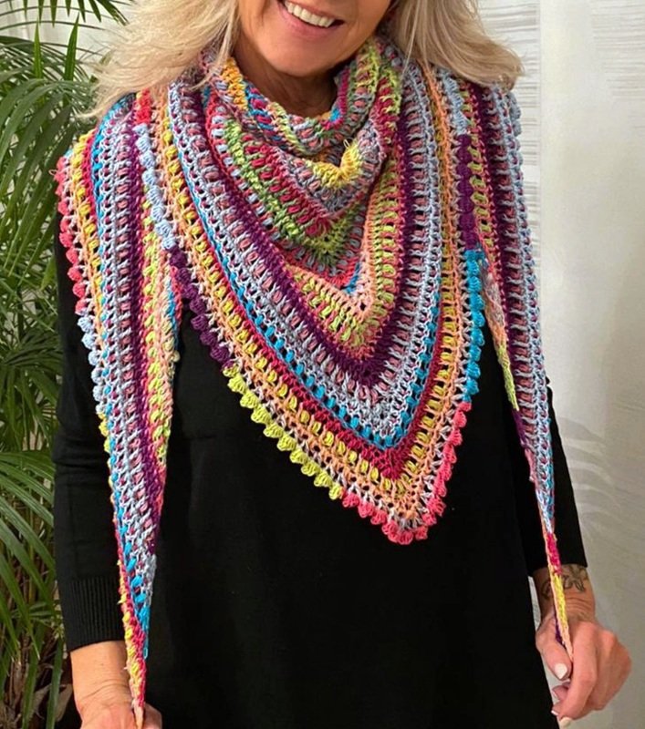 Potpourri Wonder - Häkelanleitung für Tuch, Schal oder Decke - Bild 3