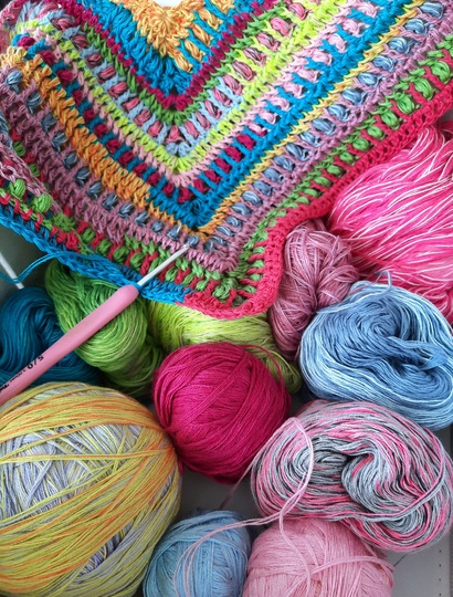 Potpourri Wonder - Häkelanleitung für Tuch, Schal oder Decke