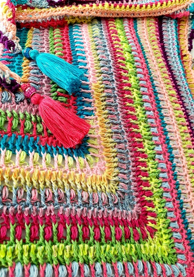 Potpourri Wonder - Häkelanleitung für Tuch, Schal oder Decke