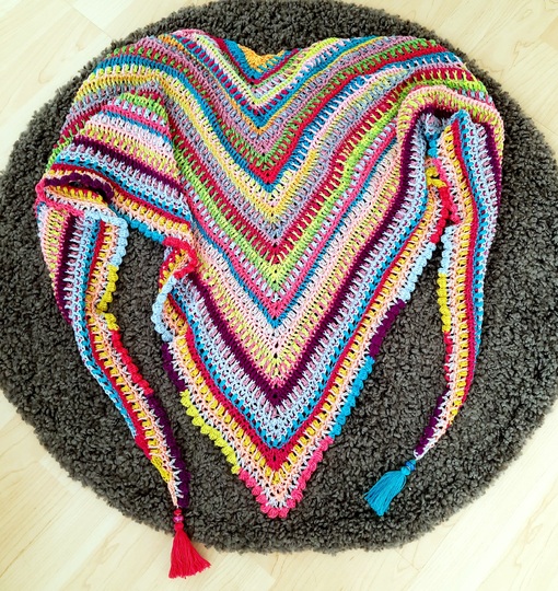 Potpourri Wonder - Häkelanleitung für Tuch, Schal oder Decke