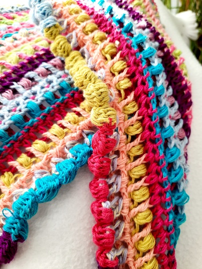 Potpourri Wonder - Häkelanleitung für Tuch, Schal oder Decke