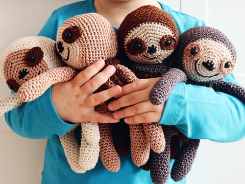 Faultier Häkelanleitung