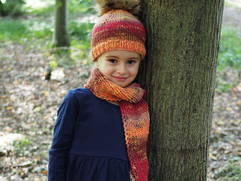 Strickanleitung Kindermütze & Schal "Corvara" 761147