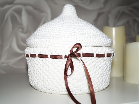 Utensilo , Schmuckdose, Häkelanleitung