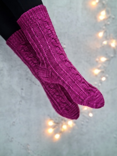 Streben zum Glück Socken Strickanleitung