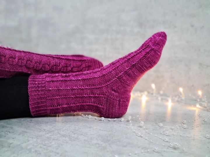 Streben zum Glück Socken Strickanleitung